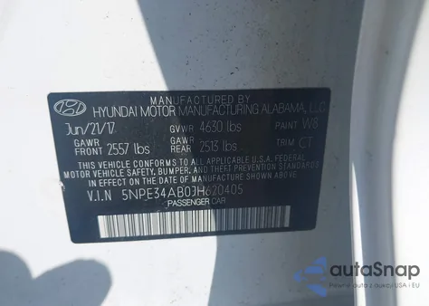 2018 Hyundai Sonata Sport/Limited/Sel z USA, uszkodzony, nr VIN 5NPE34AB0JH620405
